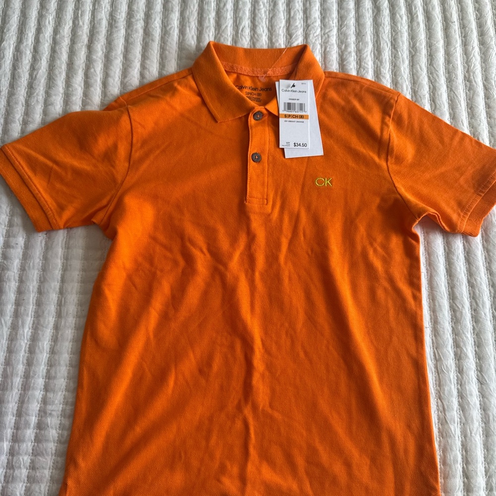 Calvin Klein Jeans Vibrant Orange Polo